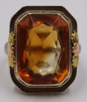 JEWELRY. SIGNED TRI-COLOR 14KT