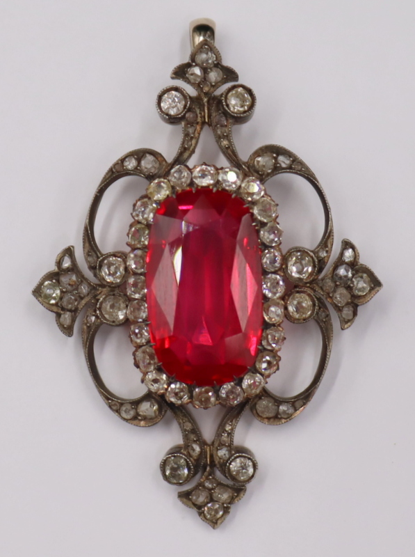JEWELRY. SILVER-TOPPED 14KT GOLD,