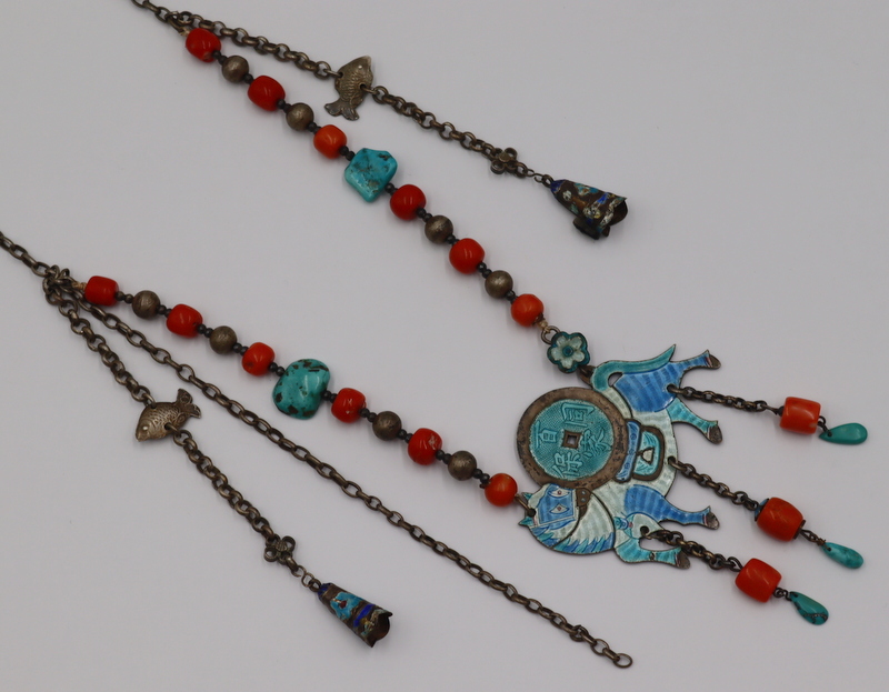JEWELRY. SINO-TIBETAN SILVER,