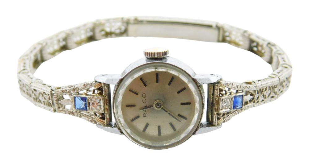JEWELRY: STAINLESS STEEL WATCH WITH