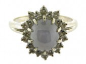 JEWELRY: STAR SAPPHIRE & DIAMO