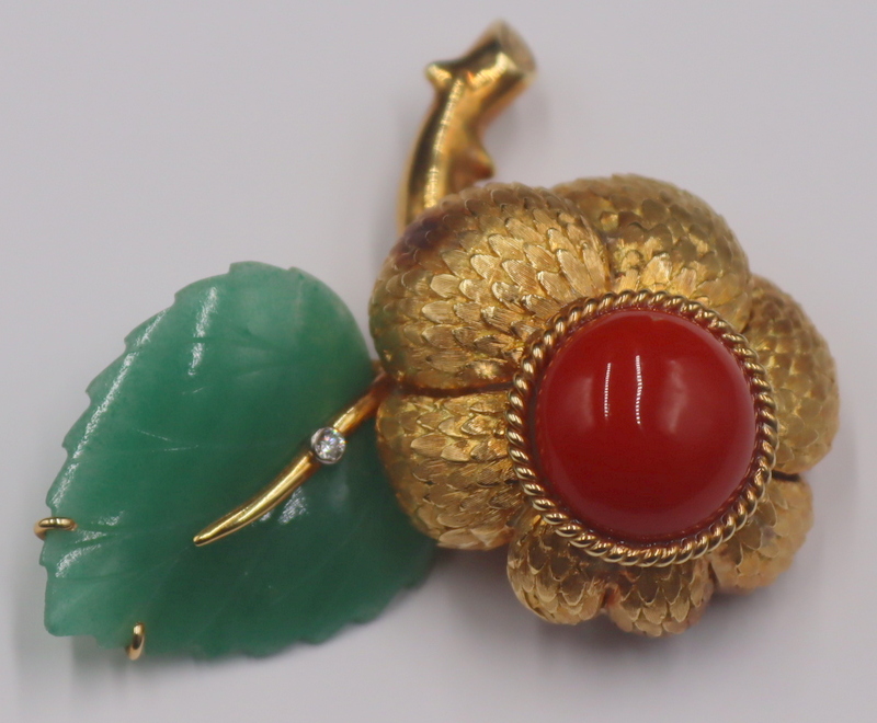 JEWELRY. TAMBETTI 18KT, 14KT, CORAL