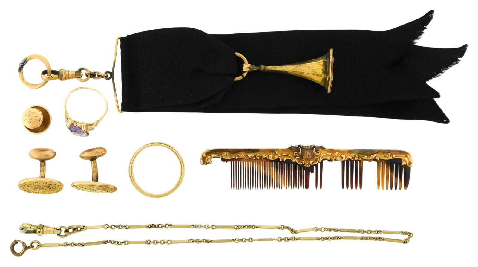 JEWELRY: TEN PIECES OF GOLD