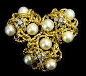JEWELRY: TESTED 18KY PEARL AND