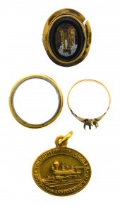 JEWELRY: TESTED GOLD, ONE 18K