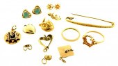 JEWELRY: THIRTEEN PIECES OF ST