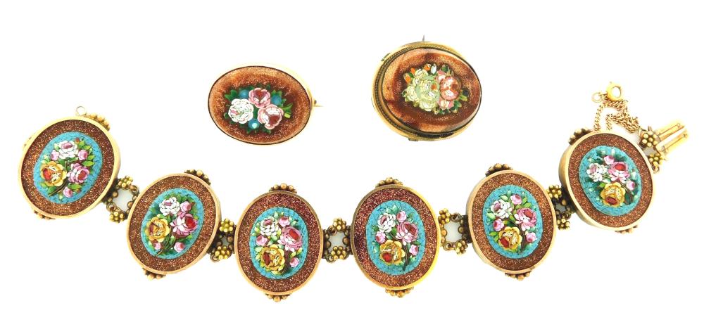 JEWELRY: THREE MICRO MOSAIC