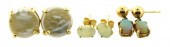 JEWELRY: THREE PAIRS OF EARRIN