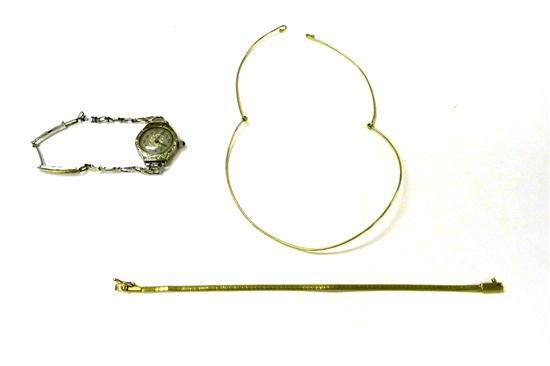 JEWELRY  three pieces: Haynes wrist