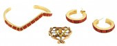 JEWELRY: THREE PIECES OF 14K Y