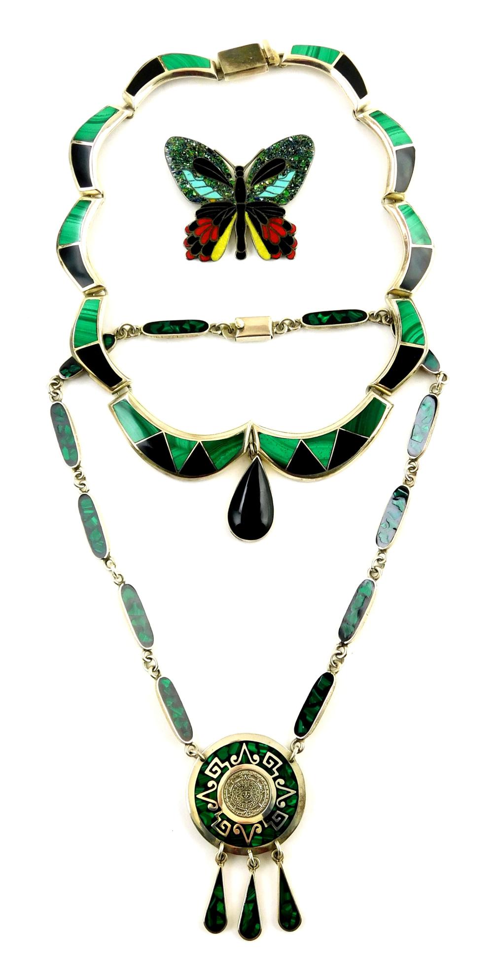 JEWELRY: THREE PIECES OF MEXICO
