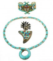 JEWELRY: THREE PIECES OF NATIV