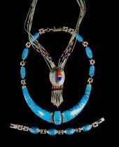 JEWELRY: THREE PIECES OF SOUTH