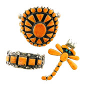 JEWELRY: THREE PIECES OF SOUTH