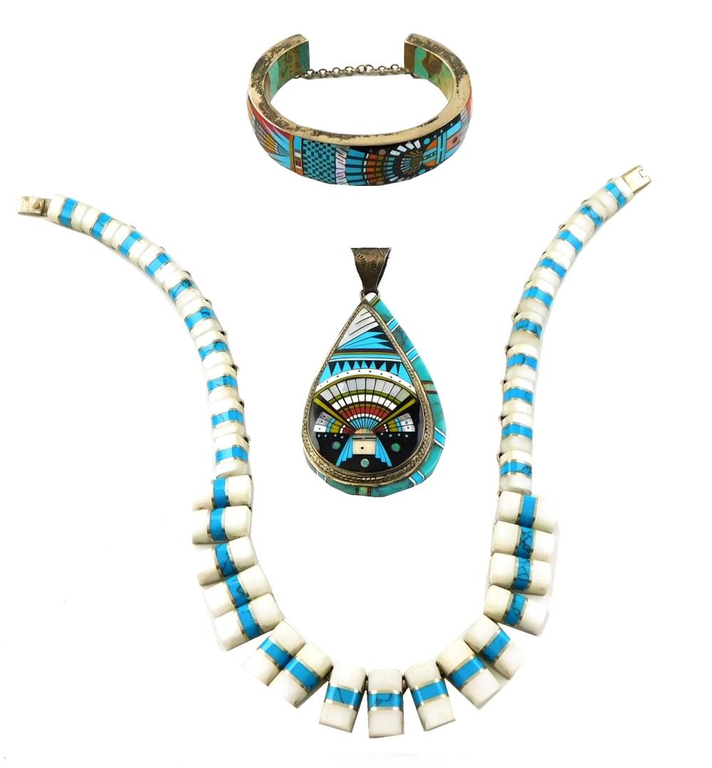 JEWELRY: THREE SOUTHWEST PIECES