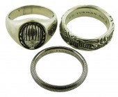 JEWELRY: THREE STERLING SILVER