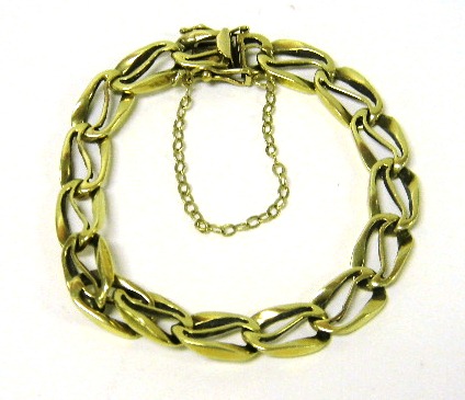 JEWELRY: TIGER EYE LINK BRACELET 