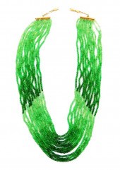 JEWELRY: TSAVORITE BEAD NECKLA