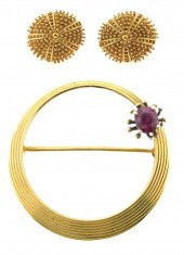 JEWELRY: TWO 14K PIECES OF JEW