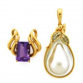 JEWELRY: TWO 14KY ENHANCERS: S