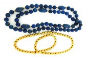 JEWELRY: TWO BEAD NECKLACES, O