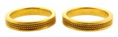 JEWELRY: TWO IDENTICAL 24K GOL