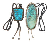 JEWELRY: TWO NAVAJO SILVER AND