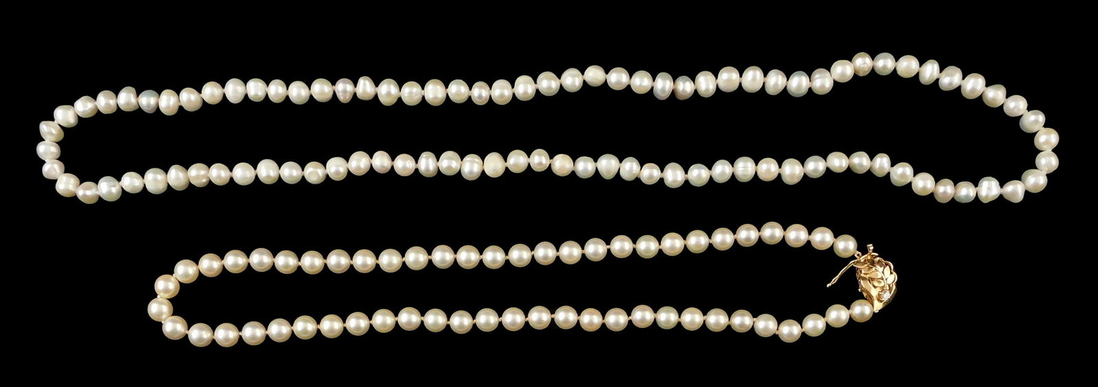 JEWELRY: TWO PEARL NECKLACES,