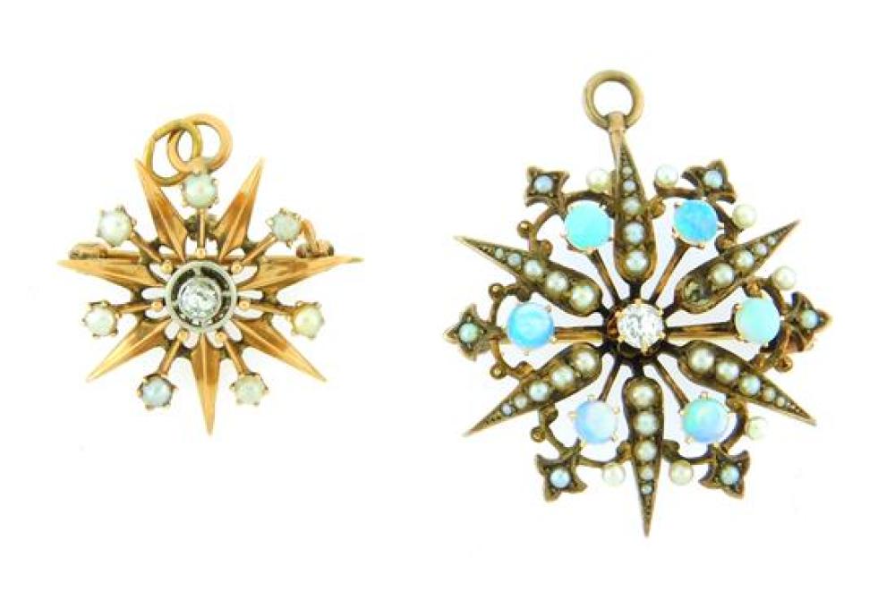 JEWELRY: TWO VINTAGE STARBURST
