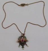 JEWELRY. UNUSUAL ANTIQUE COLOR