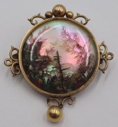 JEWELRY. UNUSUAL ANTIQUE GILT