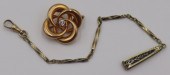 JEWELRY. VICTORIAN 14KT GOLD J