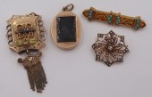 JEWELRY. VICTORIAN GOLD JEWELR
