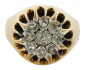 JEWELRY: VINTAGE 10K CLUSTER R