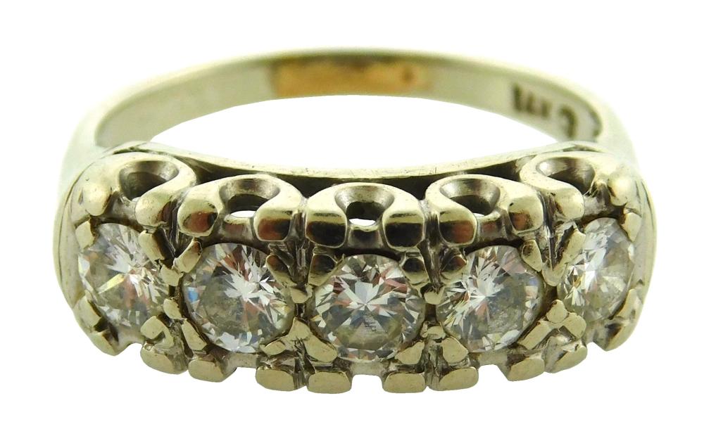 JEWELRY: VINTAGE 14K DIAMOND