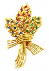 JEWELRY: VINTAGE 14K SAPPHIRE,