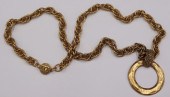 JEWELRY. VINTAGE CHANEL GOLD-T