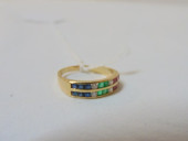 JEWELRY. VINTAGE GOLD DOUBLE R