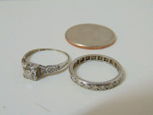 JEWELRY. VINTAGE PLATINUM DIAM