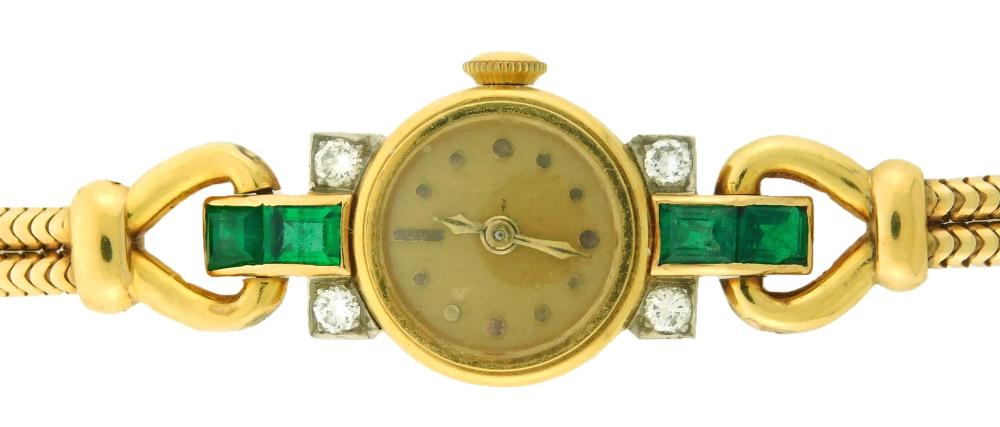 JEWELRY: WOMAN'S 18K MIDO DIAMOND &