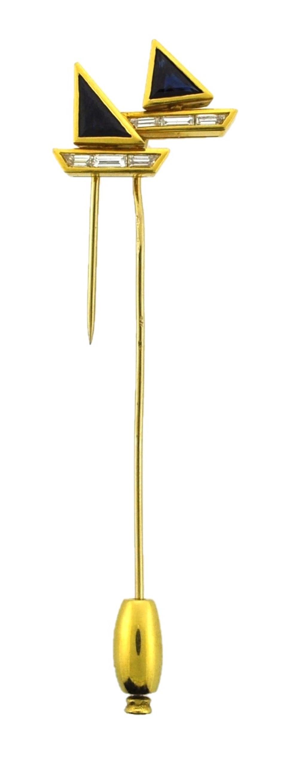 JEWELRY: YELLOW GOLD SAPPHIRE &