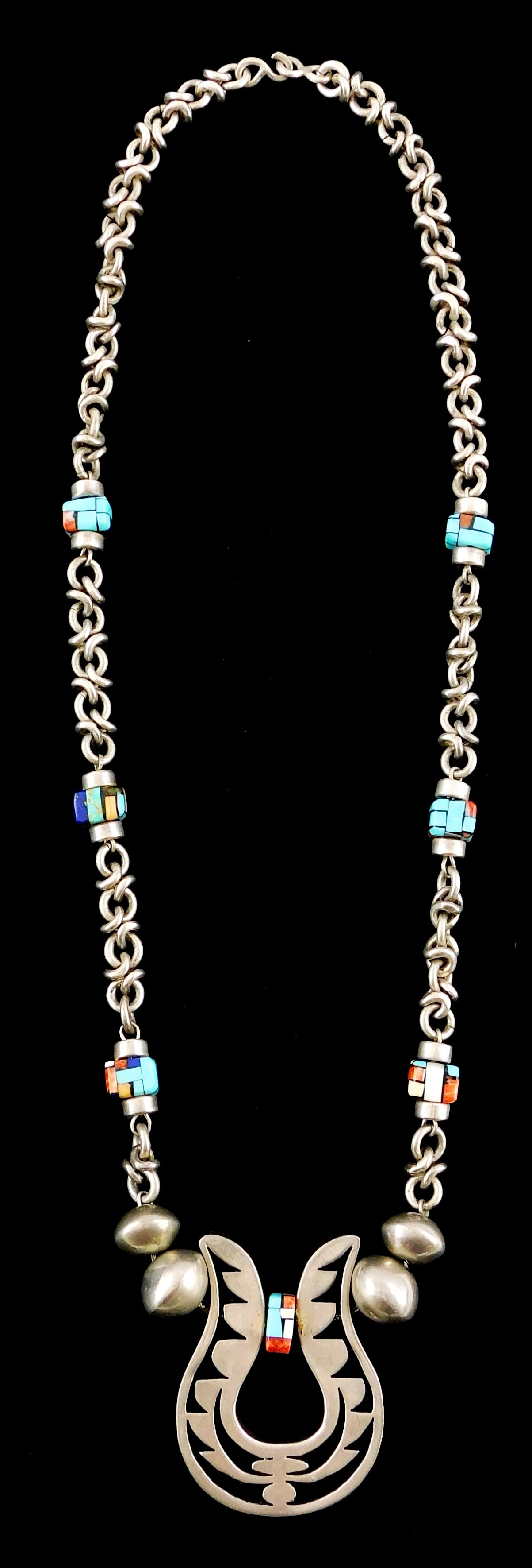 JEWELRY: ZUNI STERLING SILVER AND