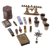 JEWISH JUDAICA MENORAH MEZUZAH