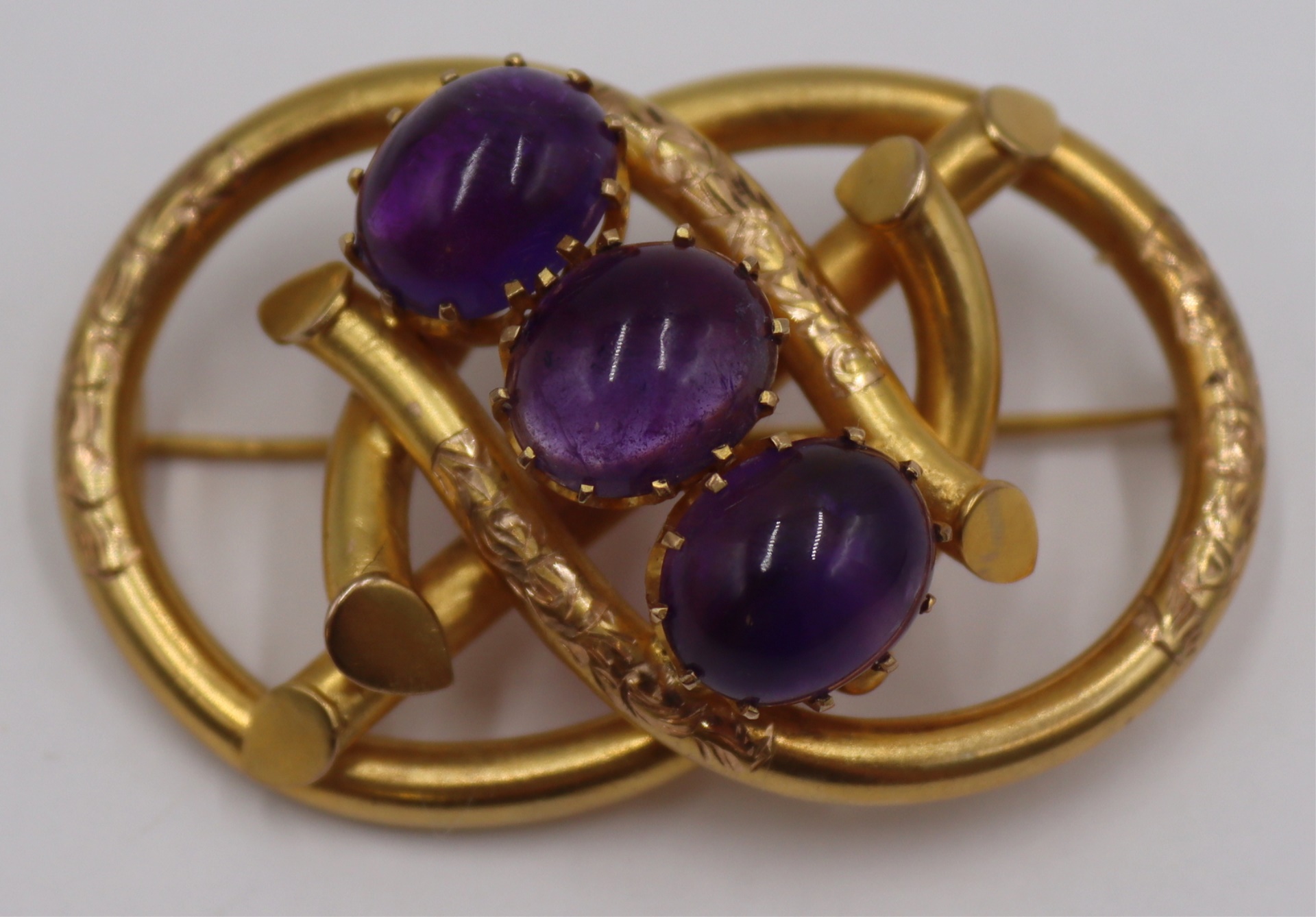 JEWLERY. 14KT GOLD AMETHYST