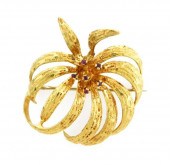 JEWLERY: 18K YELLOW GOLD AND R