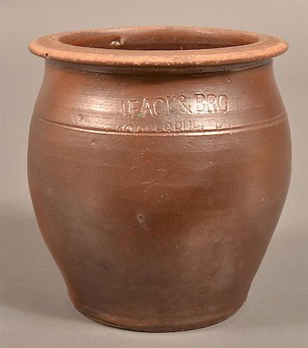 J.F. ACK & BROS. BROWN GLAZED