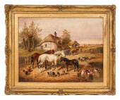 J.F. HERRING OIL ON PANEL<br>J