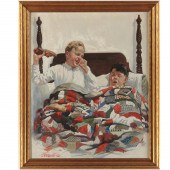 J.F. KERNAN, OIL ON CANVAS ILL
