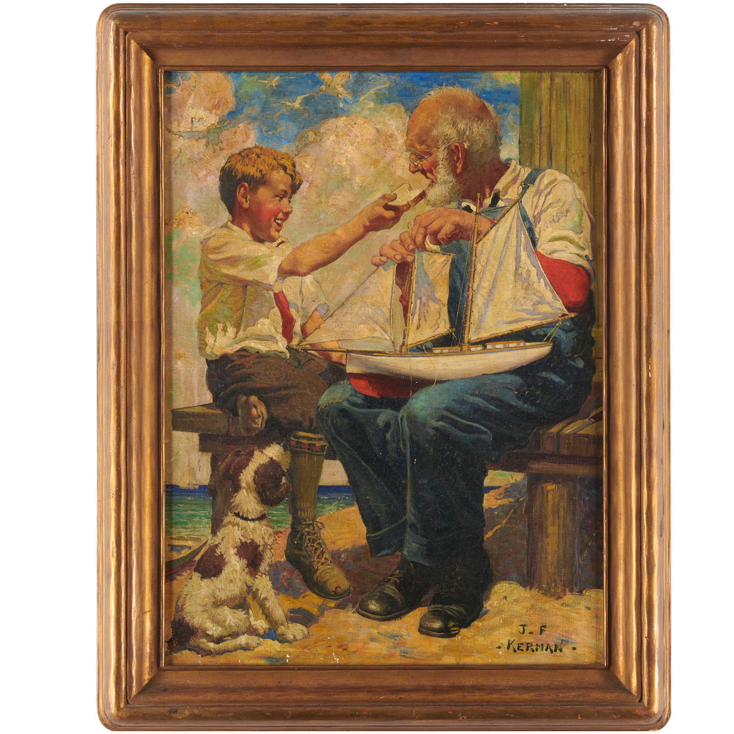 J.F. KERNAN, OIL ON CANVAS,