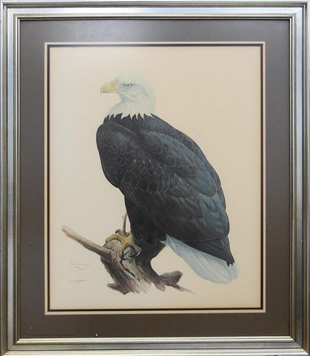 J.F. LANSDOWNE SIGNED PRINT OF A